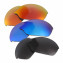 HKUCO Red+Blue+Black Polarized Replacement Lenses for Oakley Romeo 2.0 Sunglasses